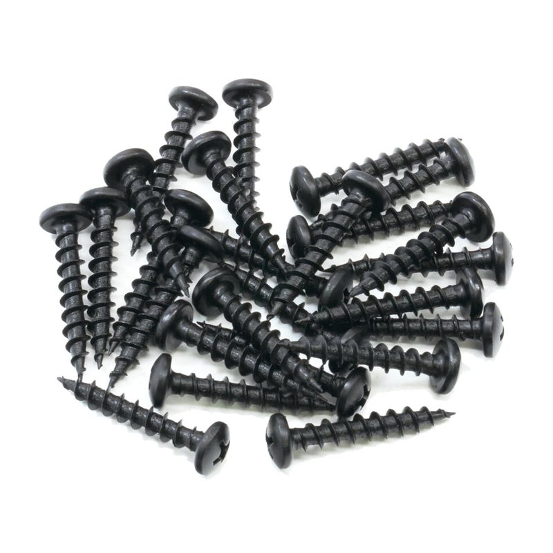 ROK 100 Pack Rok Hardware #8 x 1" Coarse Deep Thread Pan Head Screws Black Phosphate Wood MDF - Image 2